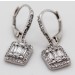 Ohrringe Silber 925 rhodiniert Zirkonia Brillant Diamant Look  