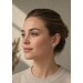 Ohrstecker Halo 925 Sterling Silber weisse lila Zirkonia