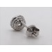Ohrstecker Silber 925 rhodiniert 2 Zirkonia im Brillant Look