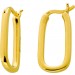 Creolen Ohrringe Hoops Oval Silber 925 1 Micron vergoldet 