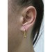 Creolen Ohrringe Hoops Oval Silber 925 1 Micron vergoldet 