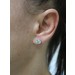 Blautopas Ohrstecker Silber 925 hellblauer Edelstein