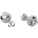Ohrstecker Silber 925 2 Diamant Synthesen 72 weisse Zirkonia