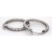 Creolen Silber 925 klare Zirkonia Diamantlook