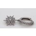  Creolen Stern Silber 925 Klapp-Scharnier Brillantlook