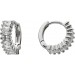 Creolen Silber 925 klare Zirkonia Steine Diamantlook
