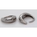 Creolen Sterling Silber 925 Klapp Scharnier Weißgoldlook 