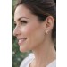 Ohrringe Creolen Silber 925 weiße Zirkonia Steine Brillantlook 