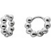 Creolen Ohrringe Silber 925 Kugeldesign