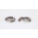 Creolen Ohrringe Silber 925 Kugeldesign