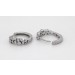 Ohrringe Creolen Silber 925 weiße Zirkonia Steine Diamantlook 