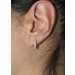 Ohrringe Creolen Silber 925 weiße Zirkonia Steine Diamantlook 