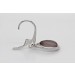 Rosenquarz Ohrringe Sterling Silber 925 2 pastellrosa Edelsteinen