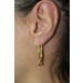 Infinity Endless Ohrrringe Creolen Silber 925 Gelbgold vergoldet