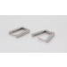 Creolen Ohrringe Klapp Scharniercreole Silber 925 rhodiniert