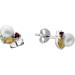 Perlen Ohrstecker Silber 925 Süßwasserperlen nat. Citrine Peridots Granate 