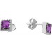 Amethyst Ohrstecker Silber 925 brasilianische nat.  Amethyste 0.44ct