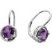 Amethyst Ohrringe Silber 925 nat. brasilianische Amethyste 1.96ct