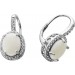 Opal Halo Ohrringe Silber 925 nat. weiße Opale 4.4ct weiße nat. Zirkone