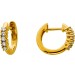 Brillant Creolen Silber vergoldet Lab Grown Diamanten 0.22ct
