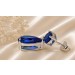Zirkonia Ohrstecker Silber 925 blaue Zirkonia Steine