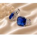 Zirkonia Ohrringe Silber 925 blaue weisse Zirkonia Steine