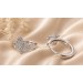 Schmetterling Creolen Silber 925 weiße Zirkonia Steine