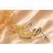 Zirkonia Ohrringe Silber 925 gelbe Zirkonia Steine