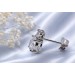 Zirkonia Ohrringe Silber 925 weiße Zirkonia Steine