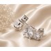 Zirkonia Ohrringe Silber 925 weiße Zirkonia Steine