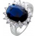 Ring Silber 925 Saphir nachtblau synthetisch Edelsteinring_04