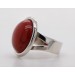 Ring Silber 925 synthetische rote Koralle