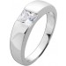 Solitärring Silber 925 weißer Solitär Zirkonia 