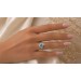 Blautopas Schmuck Set Silber 925 blaue Natur Edelsteine