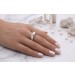 Perlenring Silber 925 Süsswasserzuchtperle 7.6mm 