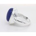 Damenring Silber 925 synthetischer azurblauer Lapislazuli 