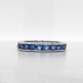 blauer Memoire Ring Alliancering Silber 925 Safir Zirkonia Vorsteckring