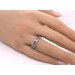 Memoire Ring Alliancering Silber 925 saphirblaue Zirkonia