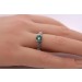 Ring Quarz grün Silber 925 Markasit Steinen Damenschmuck