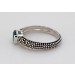Markasit Ring Silber 925 gold schwarze Edelsteine grüner Quarz 