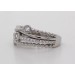 Verschlungener Ring weißen Zirkonia Silber 925 Damen Ring 