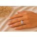 Damenring Silber 925 weiße Zirkonia Steine