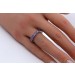 Memoire Ring Silber 925 lila Zirkonia Steine