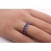 Memoire Alliance Ring Silber 925 blau Zirkonia rundum gefasst