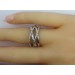 Ring Silber 925 16Zirkonia Krappengefasst poliert und rhodiniert