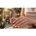 Memoire Damenring Silber 925 weisse Zirkonia