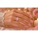 Silberring 925 Rosa weisse Zirkonia Steine