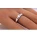 Spannring 0.50ct F VSI Silber 925 Lab Grown Diamant