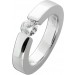 Brillant Spannring 0.50ct F VSI Silber 925 Lab Grown Diamant 