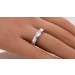 Brillant Spannring 0.50ct F VSI Silber 925 Lab Grown Diamant 